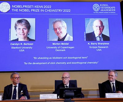 Chemistry Nobel Goes To 3 Scientists For Development of Click Chemistry