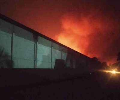19 hours on, the Sitakunda warehouse fire still filming