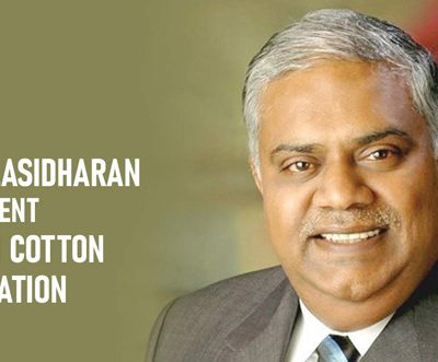 J Thulasidharan reappointed as president of Indian Cotton Federation (ICF)