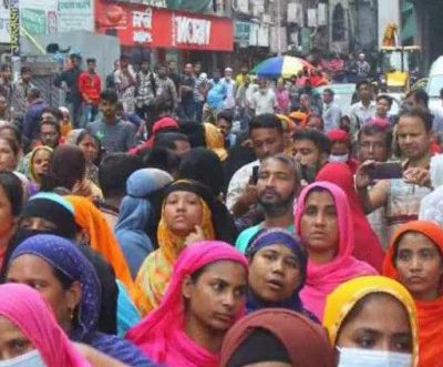 RMG workers protested for arrear