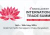 Bangladesh is hosting International trade summit in Mid-May