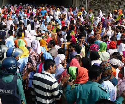 Joint Operation by Bangladesh Police and Army to restore normal situation in RMG factories