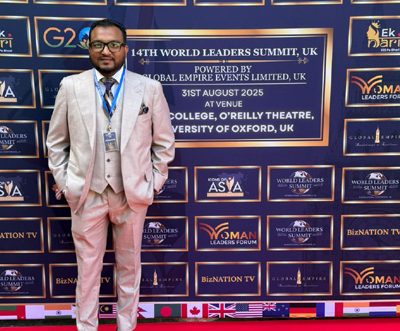 Bangladeshi-American Md. Liton Ahmed wins outstanding leader award at Oxford summit