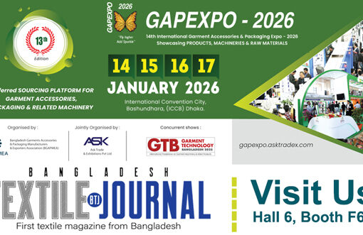 Visit Bangladesh Textile Journal atGAPEXPO 2026!