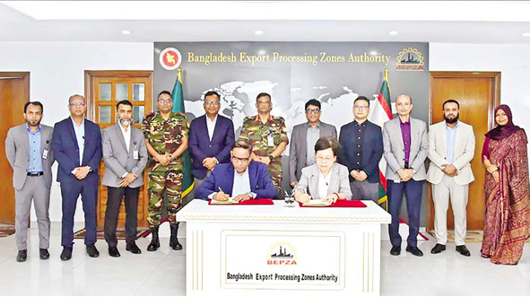 Hong Kong based firm to invest $15.34m in BEPZA economic zone