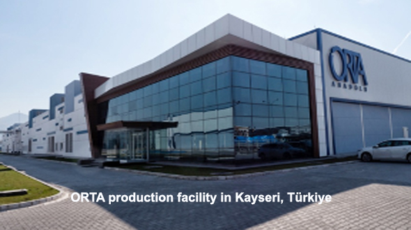 ORTA production facility in Kayseri, Türkiye