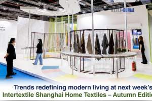 Trends redefining modern living at next week’s Intertextile Shanghai Home Textiles – Autumn Edition