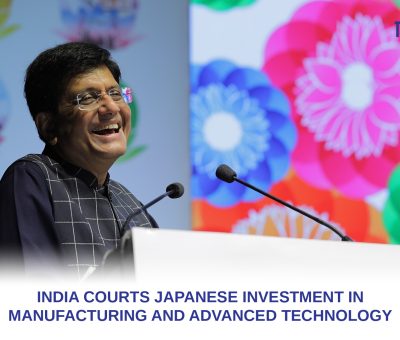 Commerce and Industry Minister Piyush Goyal speaks at a public event