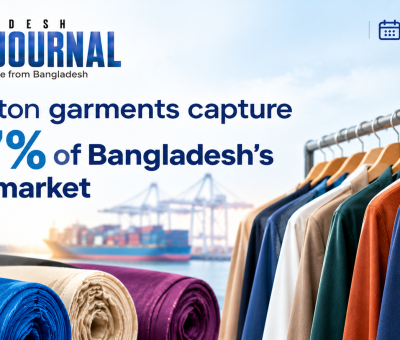 Bangladesh’s non-cotton garment exports accounted for 30.7% of total apparel exports during January–September 2026.
