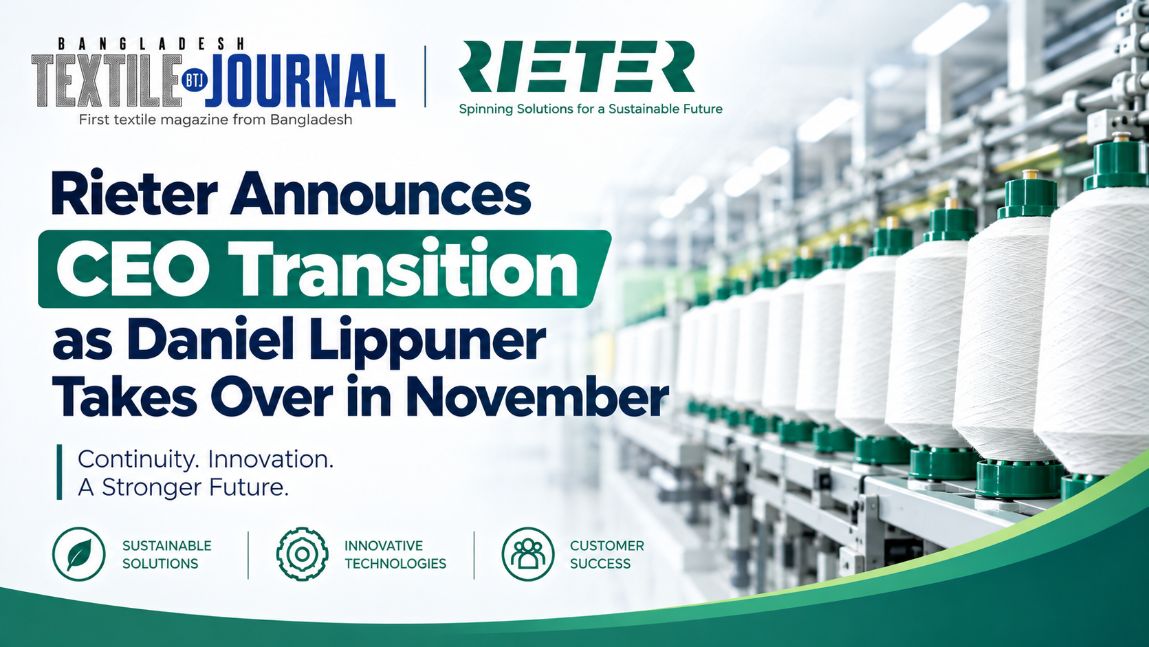 Rieter CEO Transition Textile