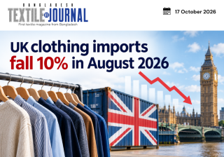 UK clothing imports fall 10% in August 2026